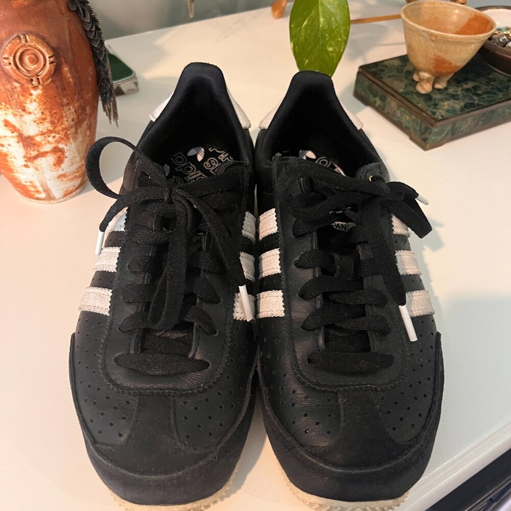 Like New Adidas Black Japan Low Top Samba Sneakers  - Women's Size 7 - Picture 2 of 6